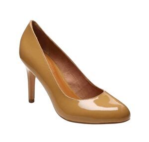 MICHAEL KORS Chantal Beige Patent Leather Pump Size 8M